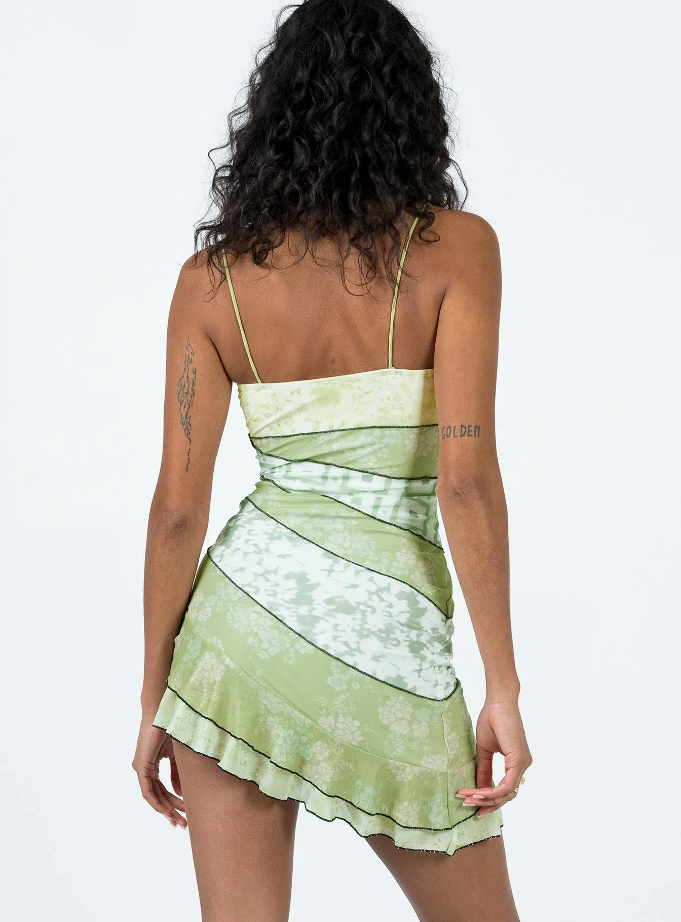 Risani Mini Dress Green Multi
