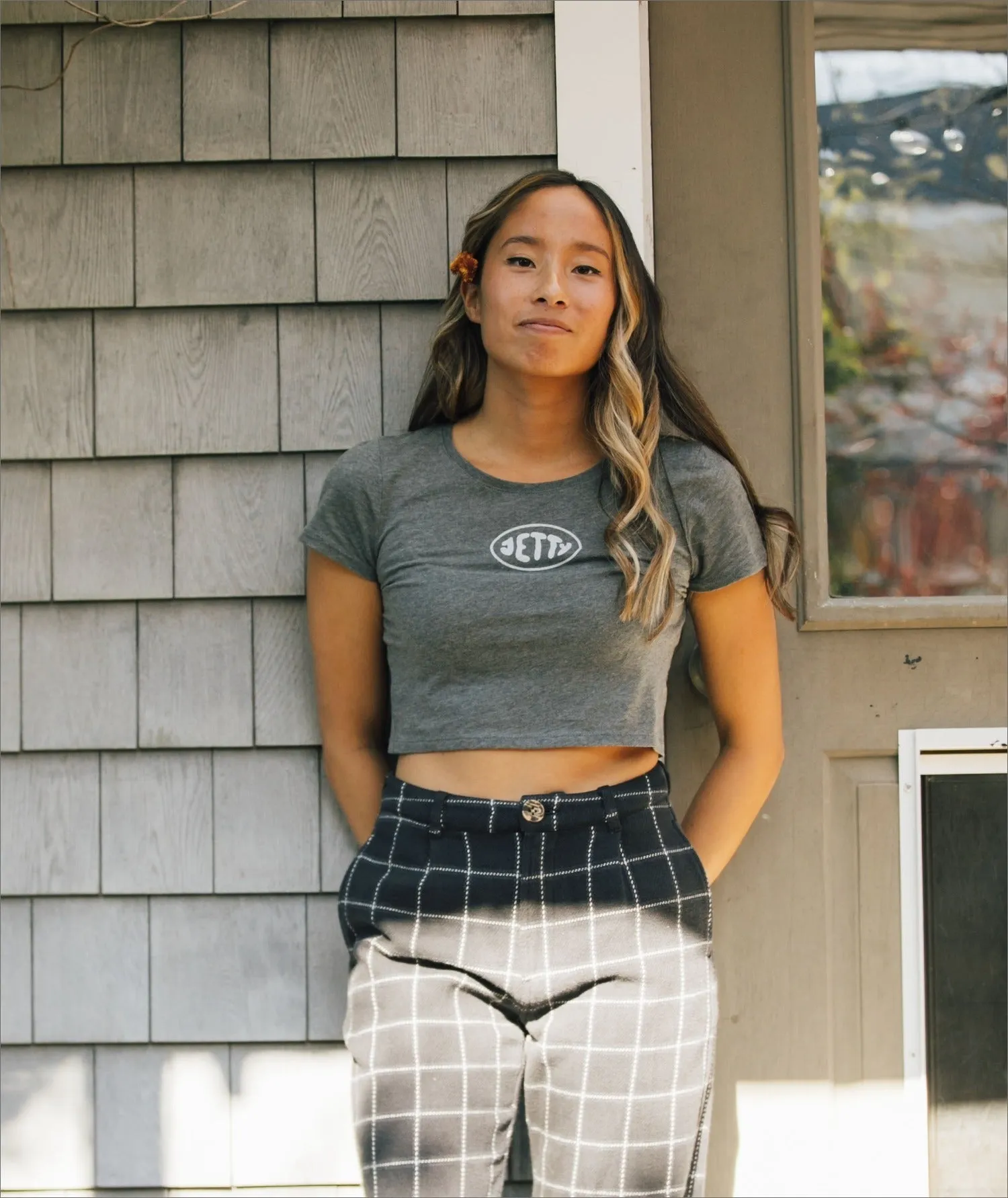 River Rock Tee - Charcoal