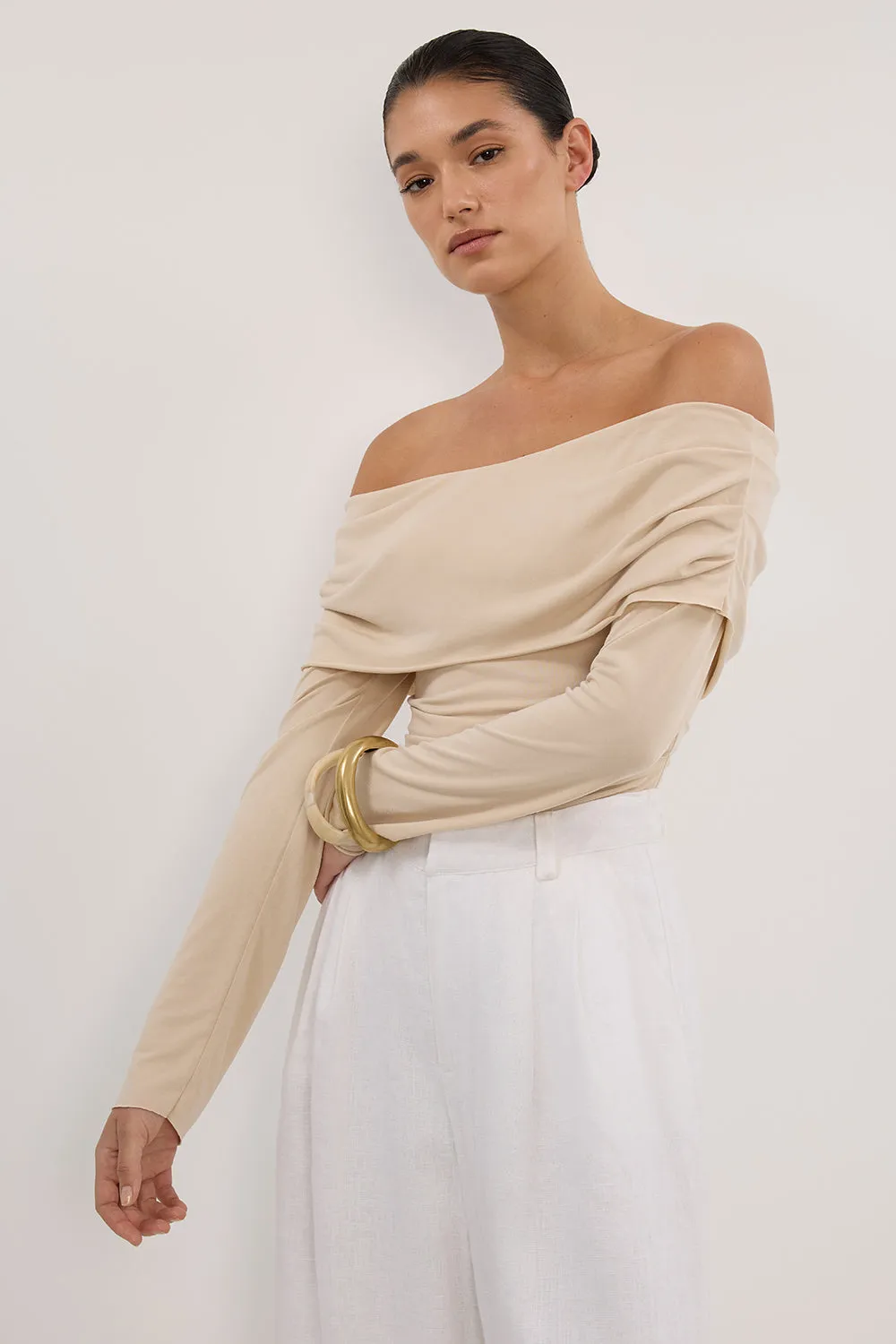 ROBYN STONE OFF SHOULDER TOP