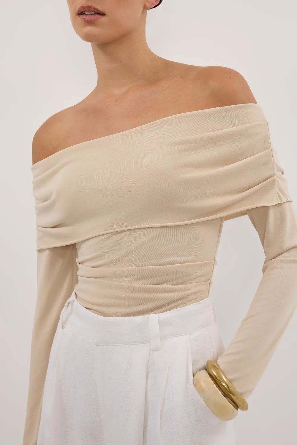 ROBYN STONE OFF SHOULDER TOP