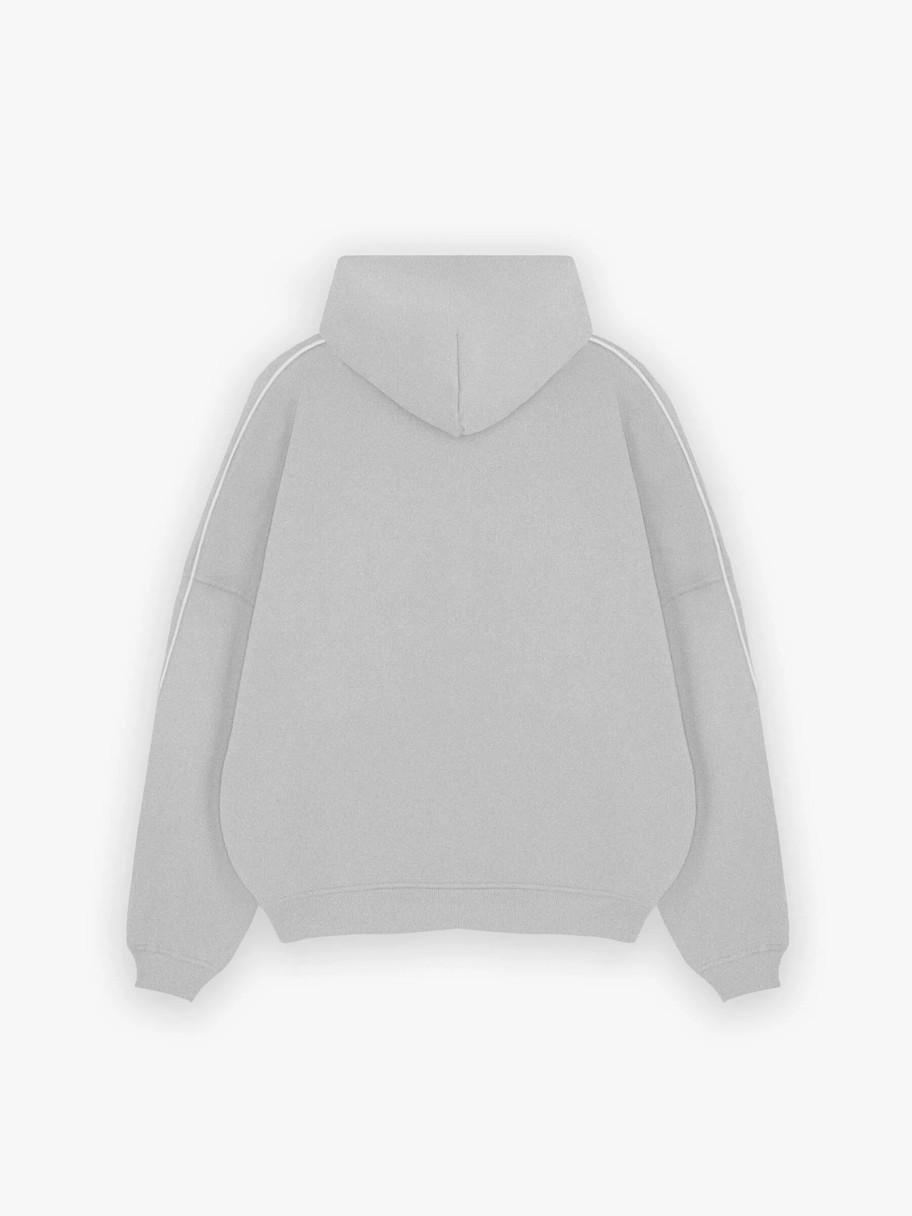 Seam Relaxed Hoodie - Marl Grey