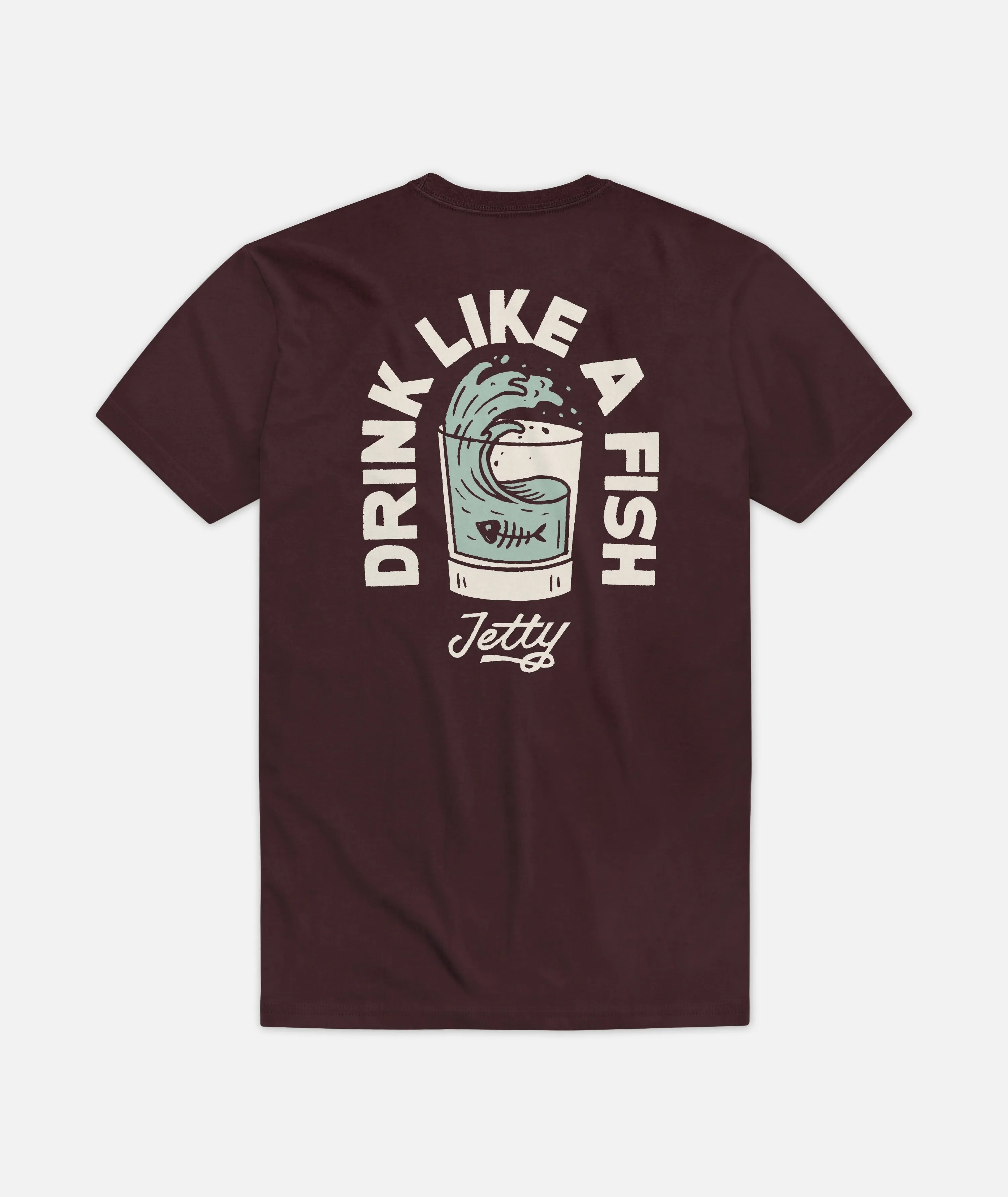 Splash Tee - Oxblood Black