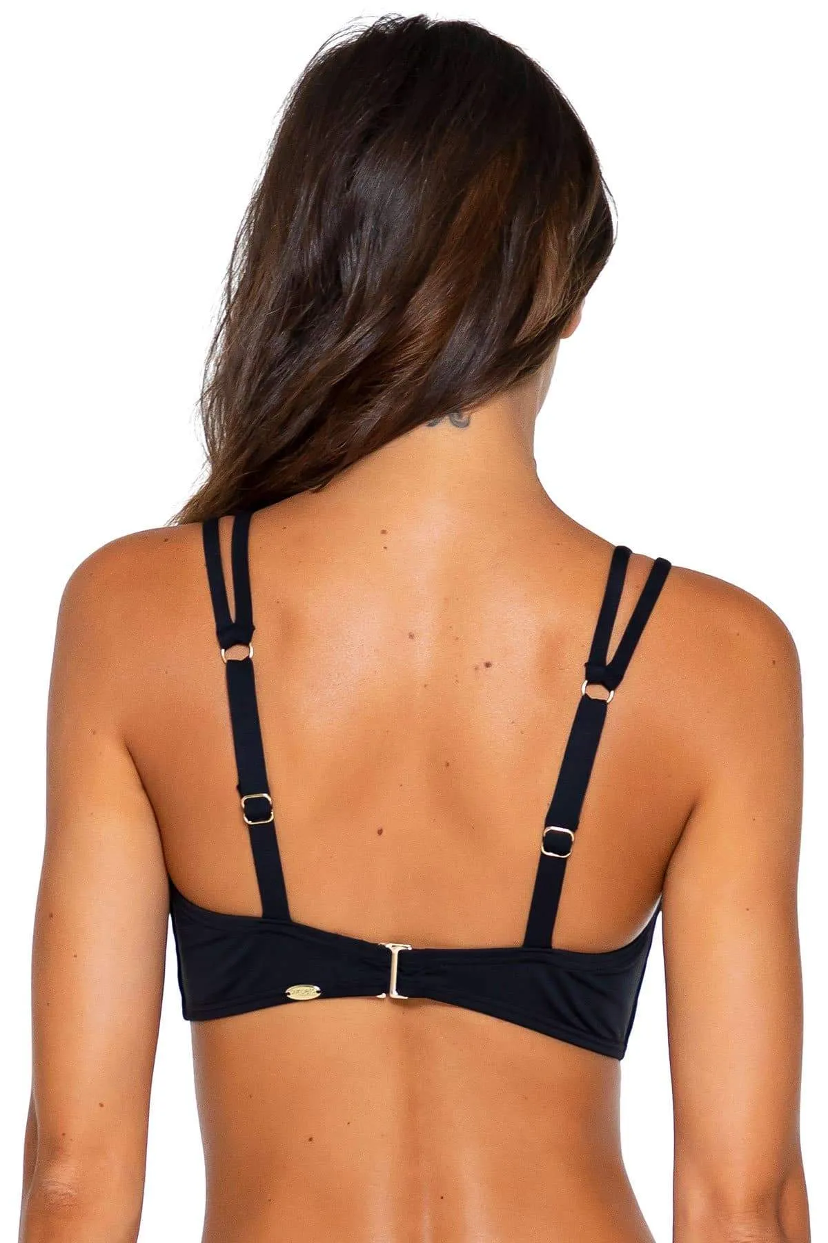 Sunsets Black Taylor Bralette Top