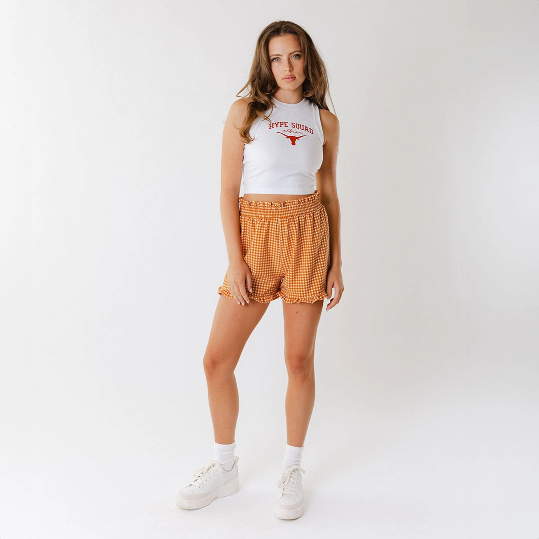 Texas High Neck Tank, White - Hype Squad