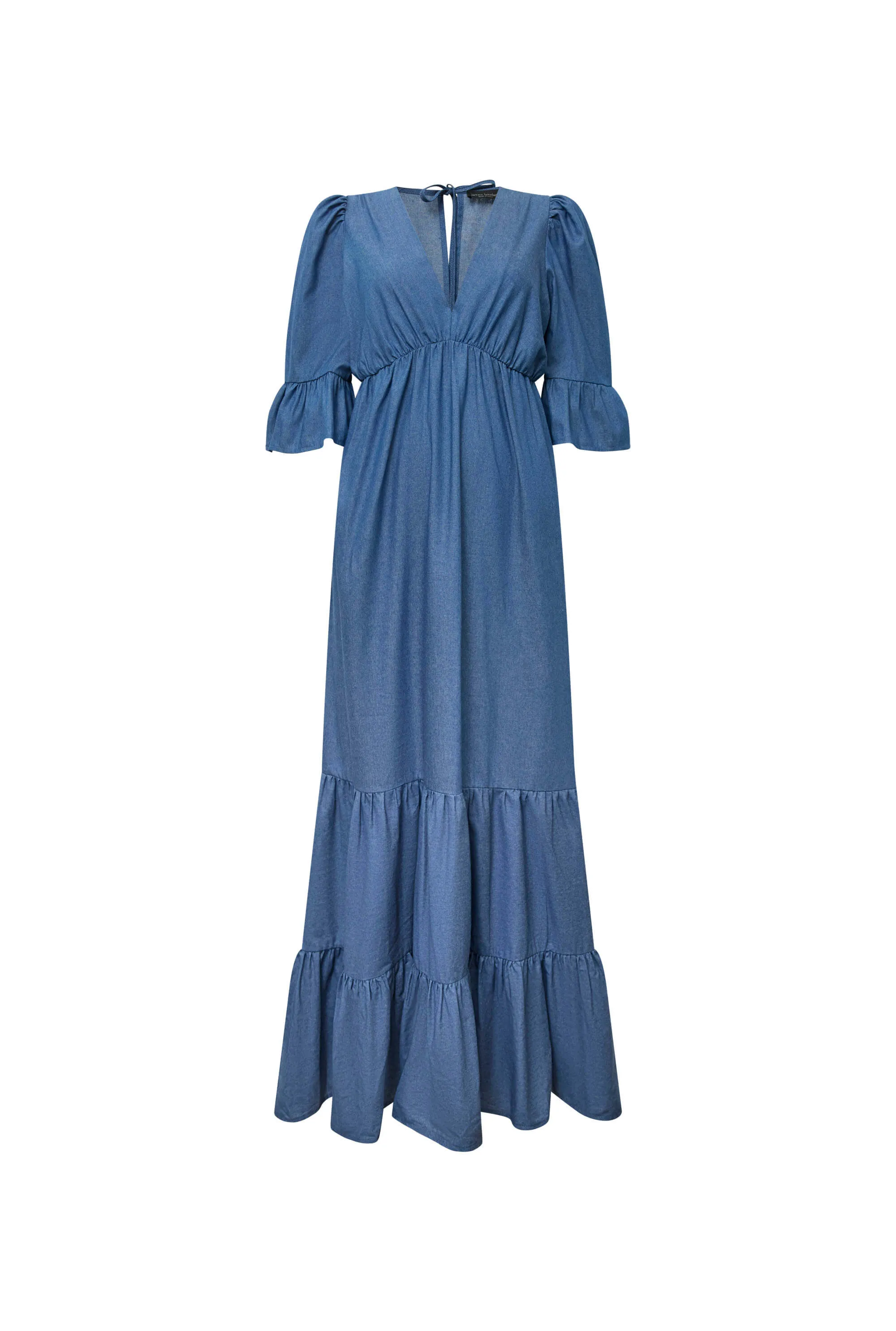 Tiered Denim Dress