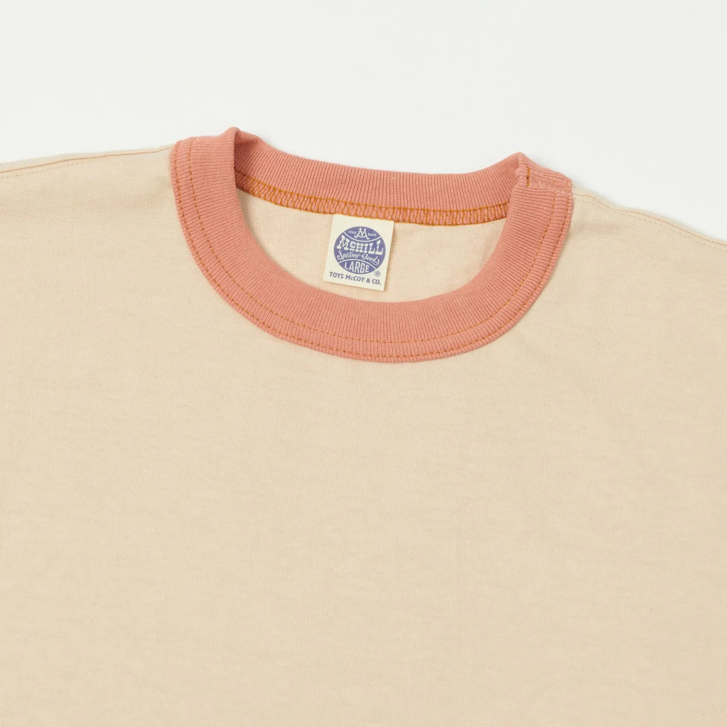 TOYS McCOY Ringer Pocket Tee - Beige/Carrot
