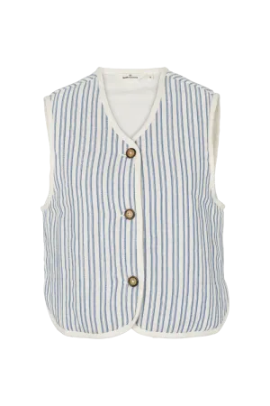 Trudie Vest - Birch / Classic blue