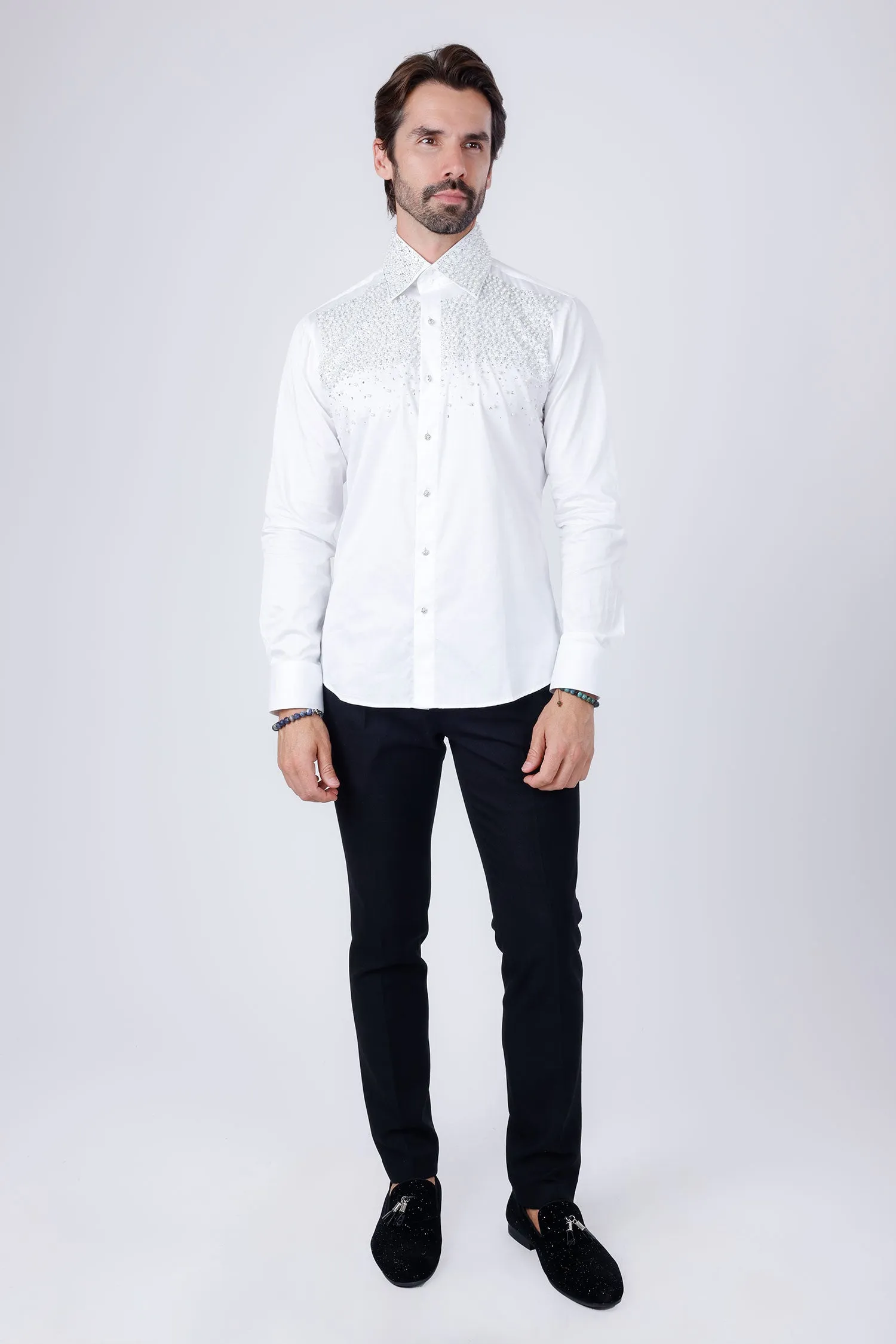 Velona Pearls Long Sleeve Shirt