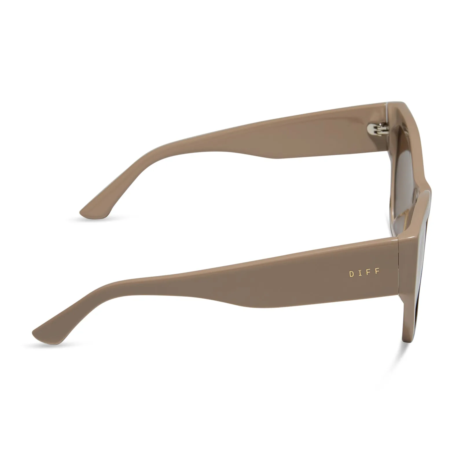 VIVIENNE - ALMOND   BROWN WITH GOLD FLASH SUNGLASSES