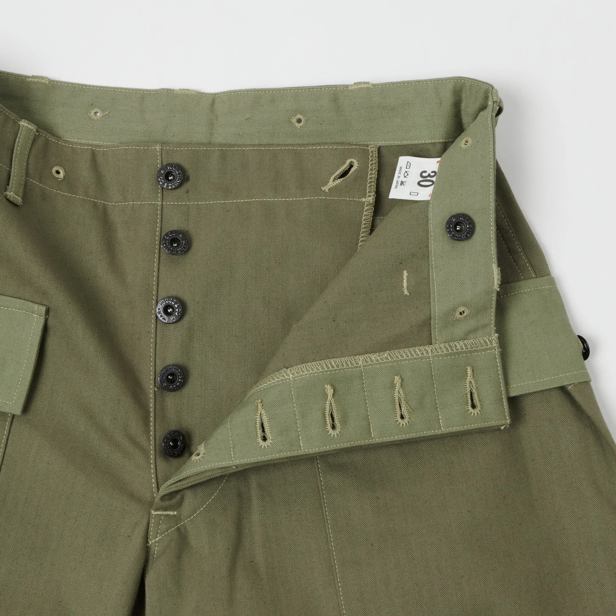 Warehouse & Co 1097 USMC Herringbone Monkey Pant - Olive Drab