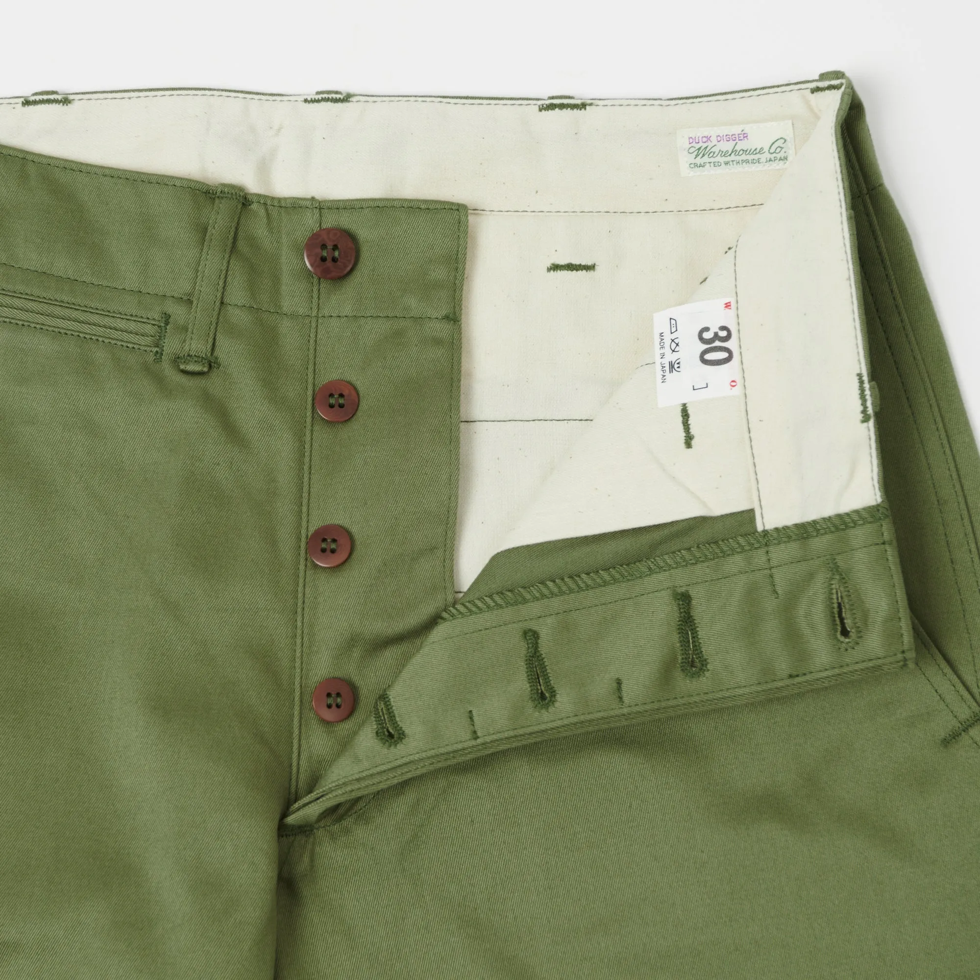 Warehouse & Co 1204 Chino Short - Green