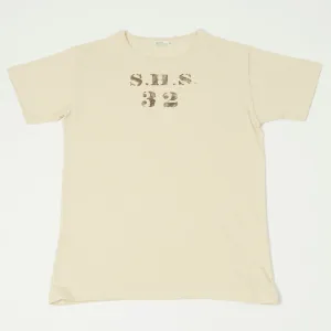 Warehouse & Co 4091 'SHS' USN Skivvy Tee - Beige