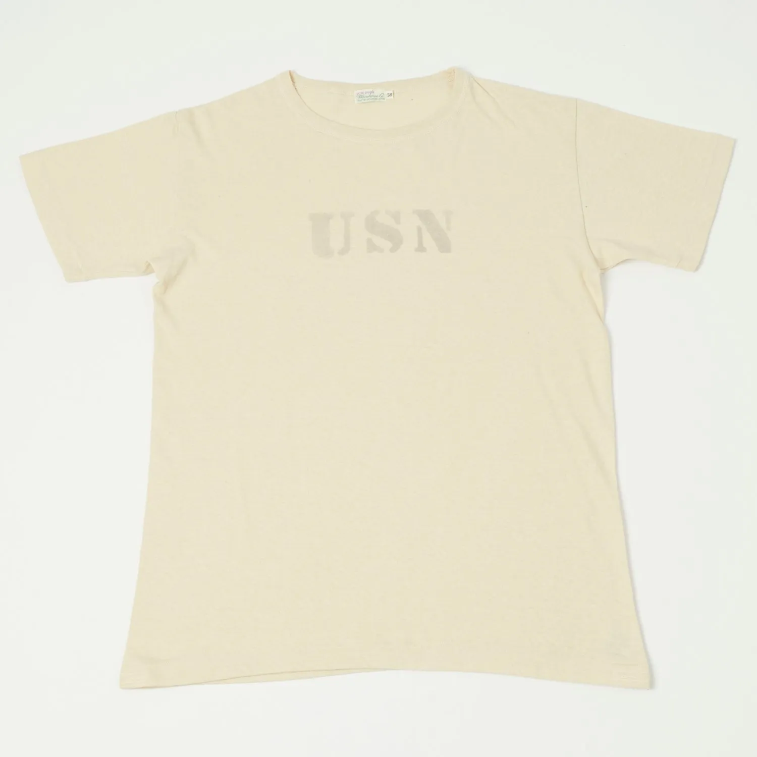 Warehouse & Co 4091 'USN' USN Skivvy Tee - Beige