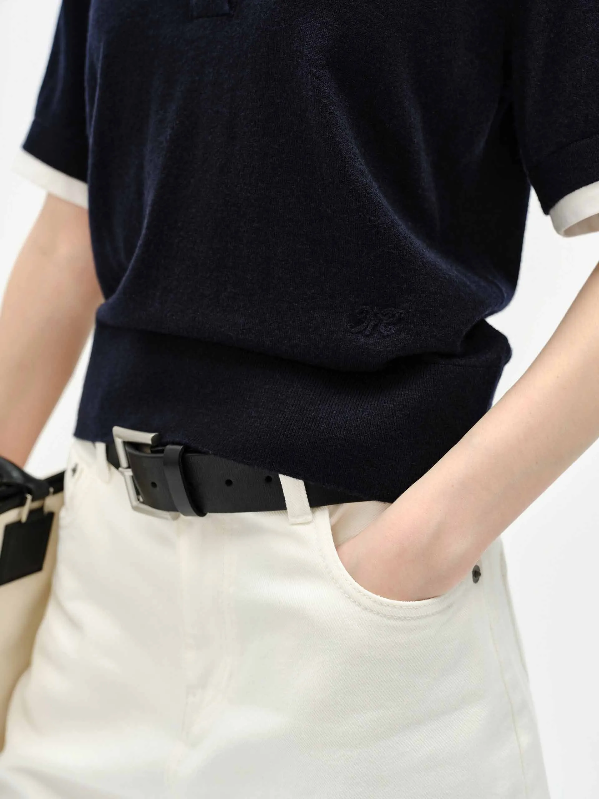 White Denim Shorts