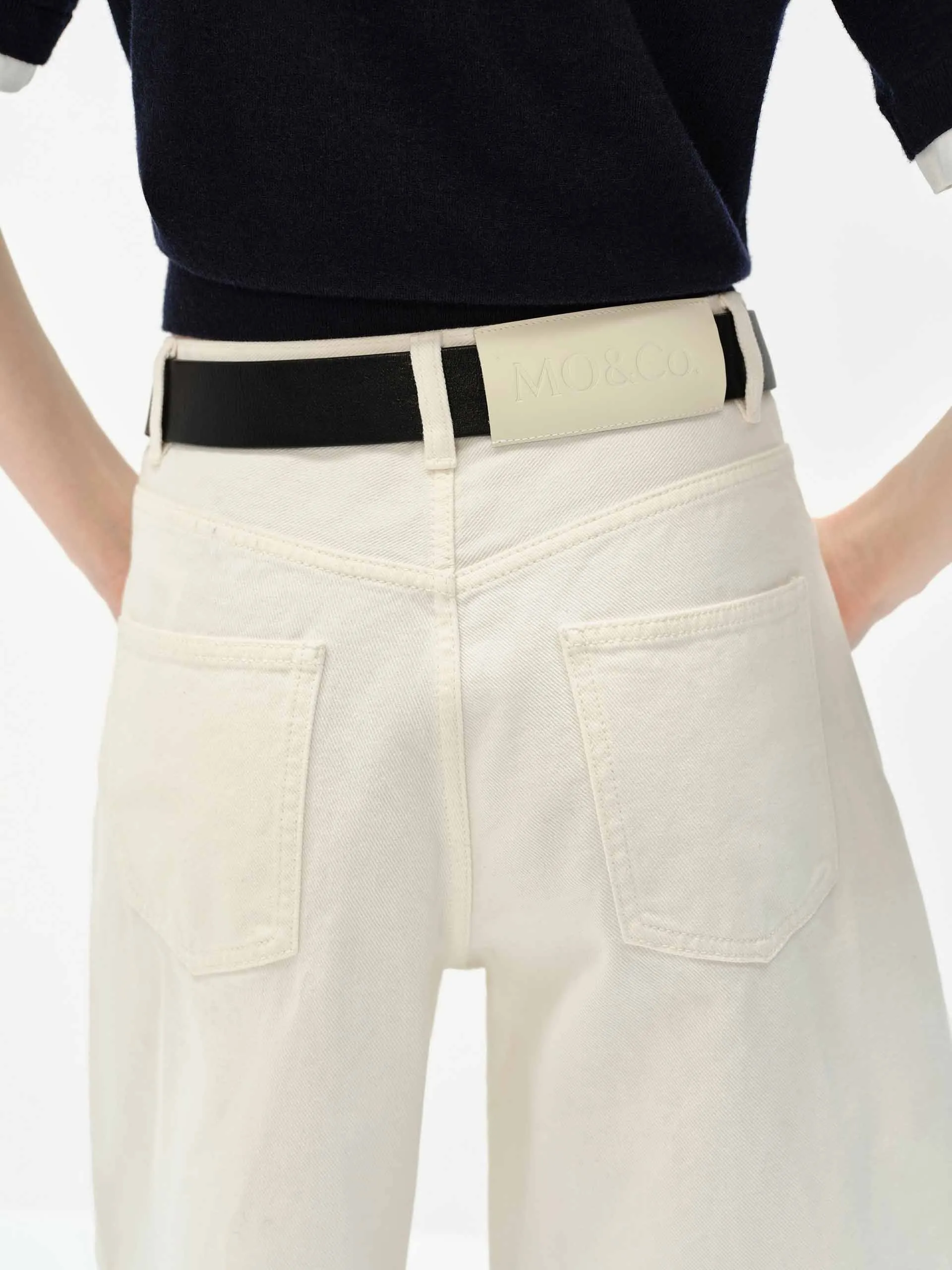 White Denim Shorts