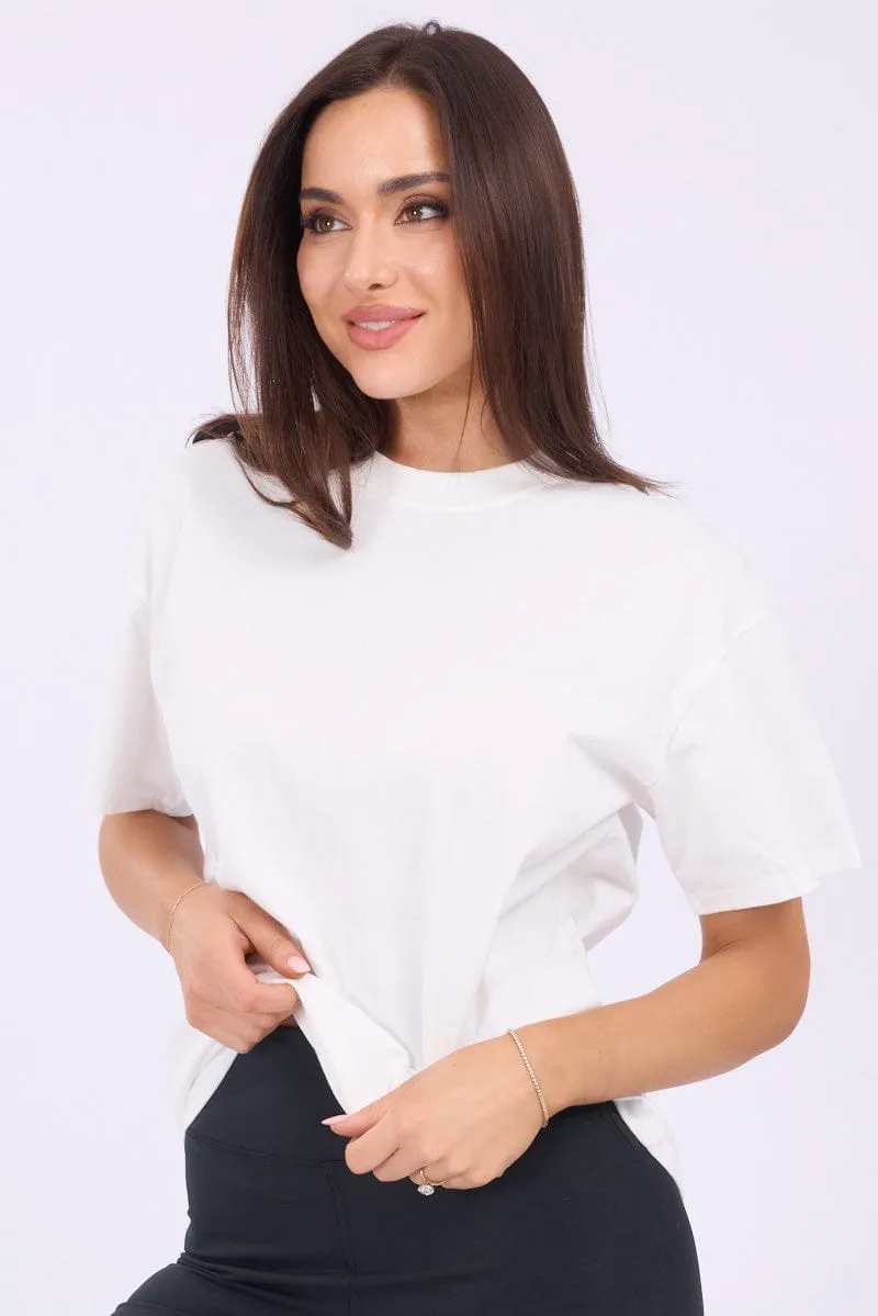 White Loose Fit T-Shirt