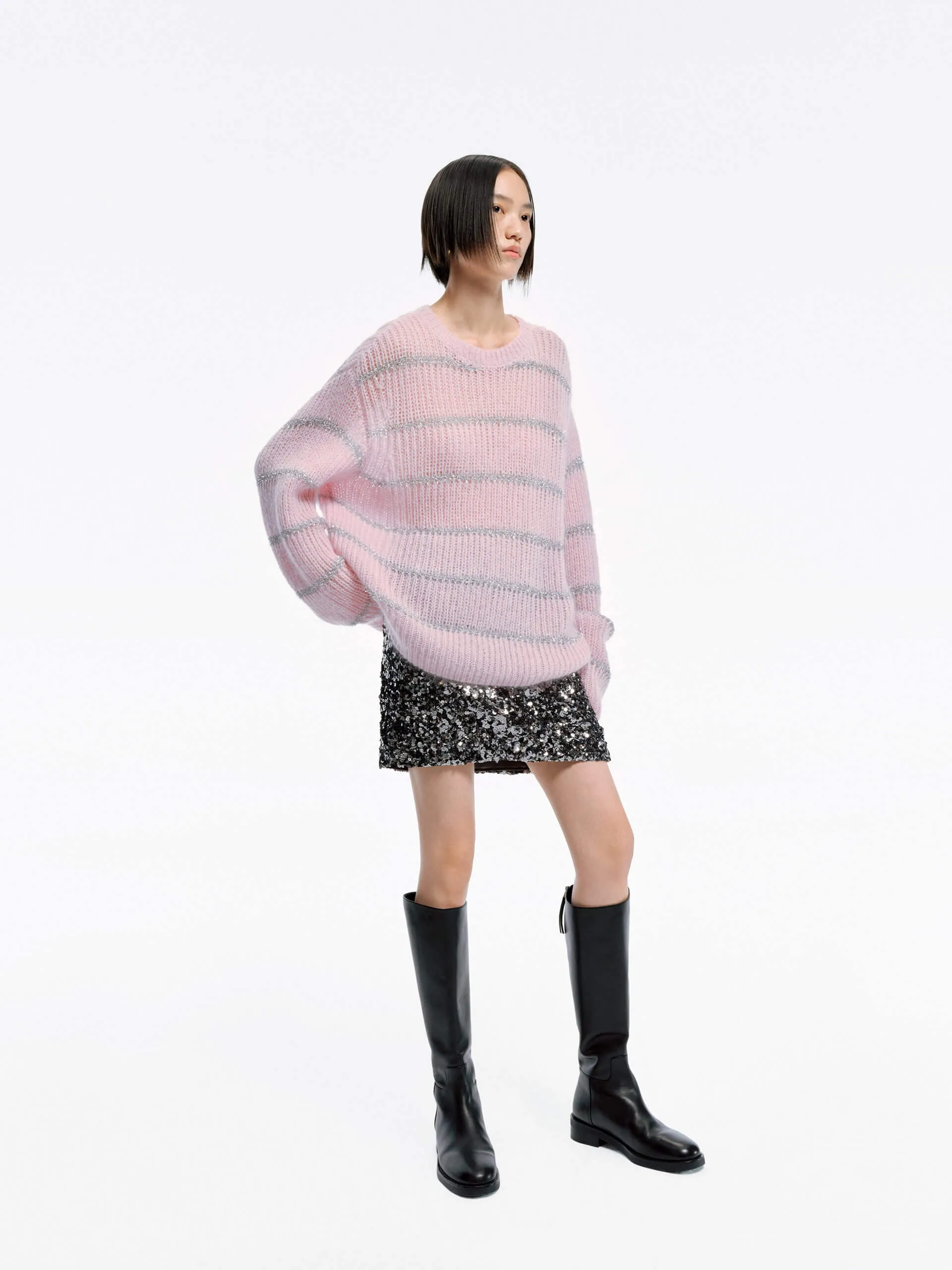 Wool Blend Loose Sweater