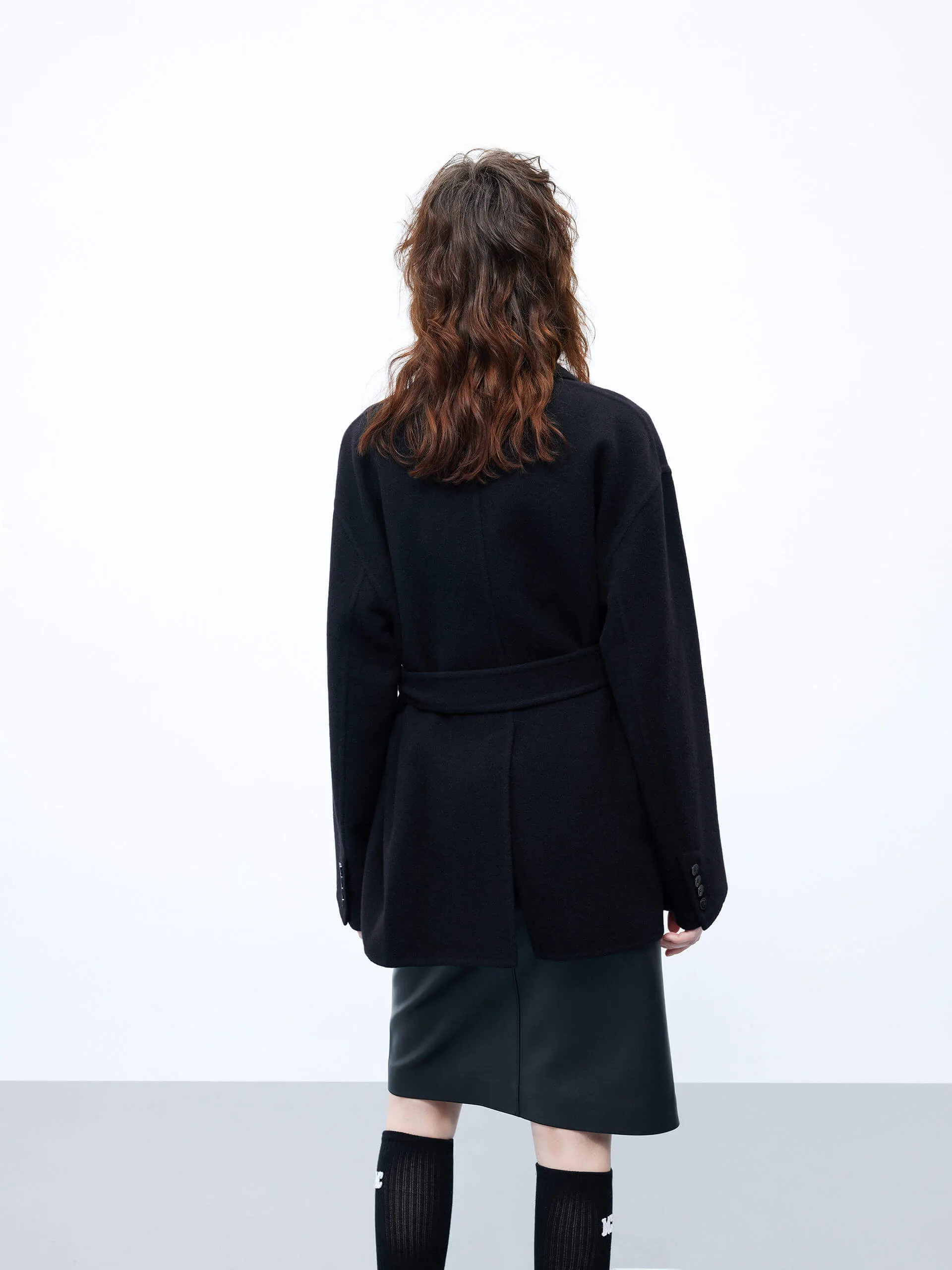 Wool Structured Blazer Coat