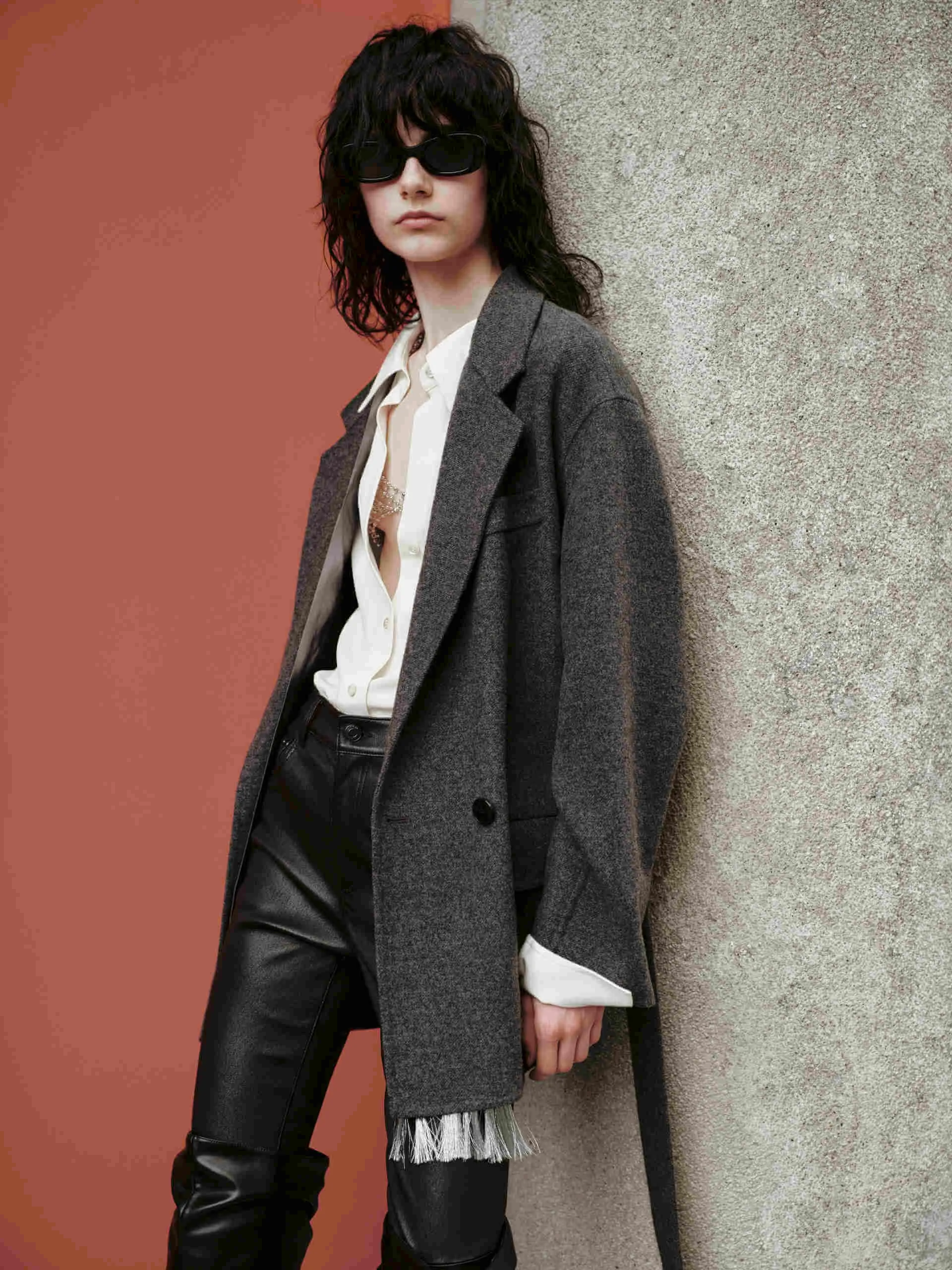 Wool Structured Blazer Coat