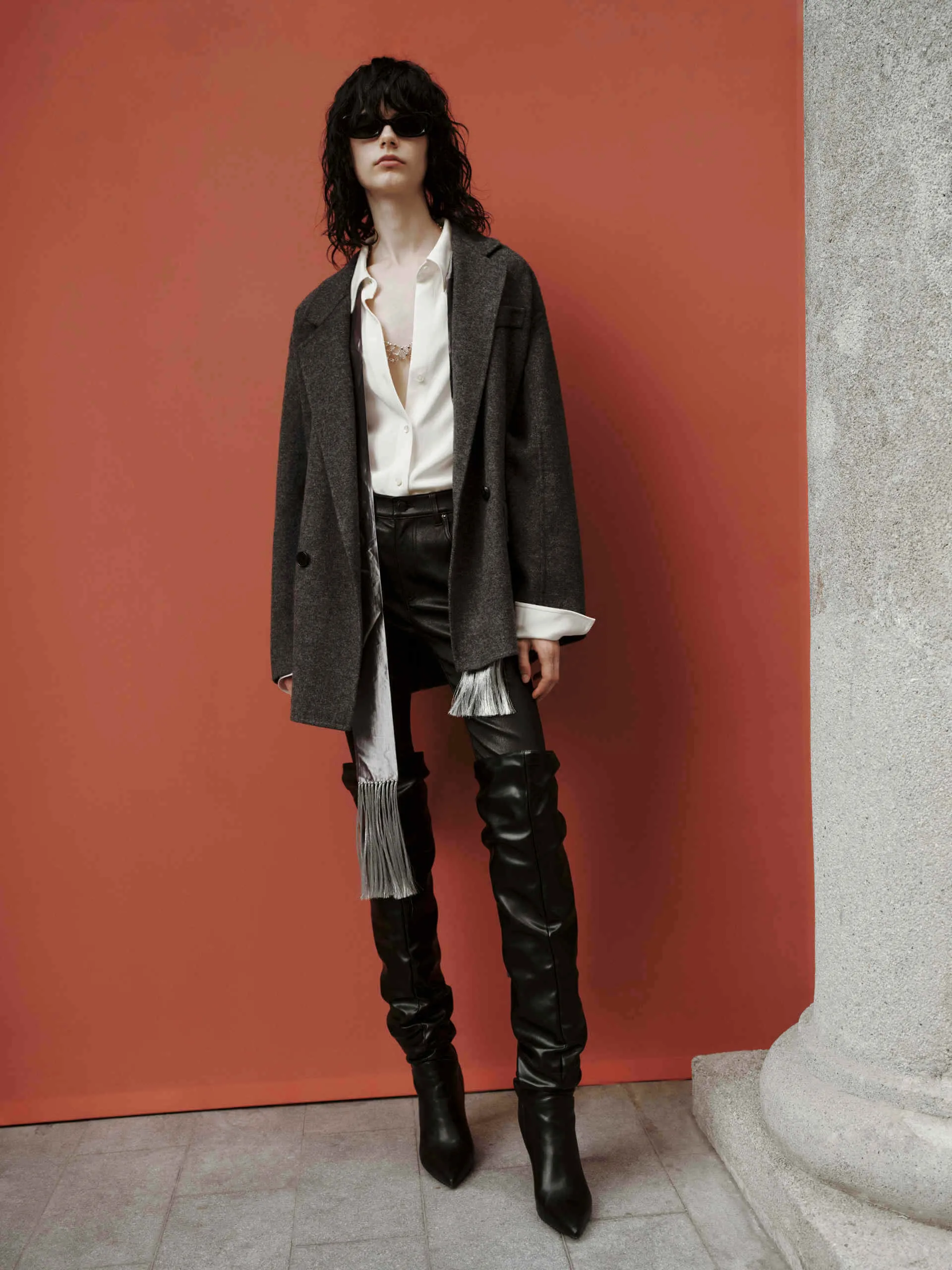 Wool Structured Blazer Coat