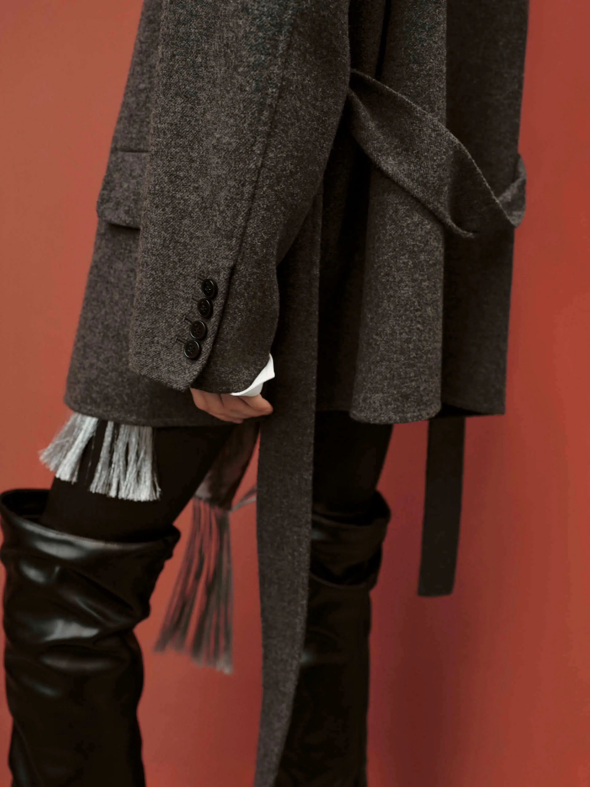 Wool Structured Blazer Coat