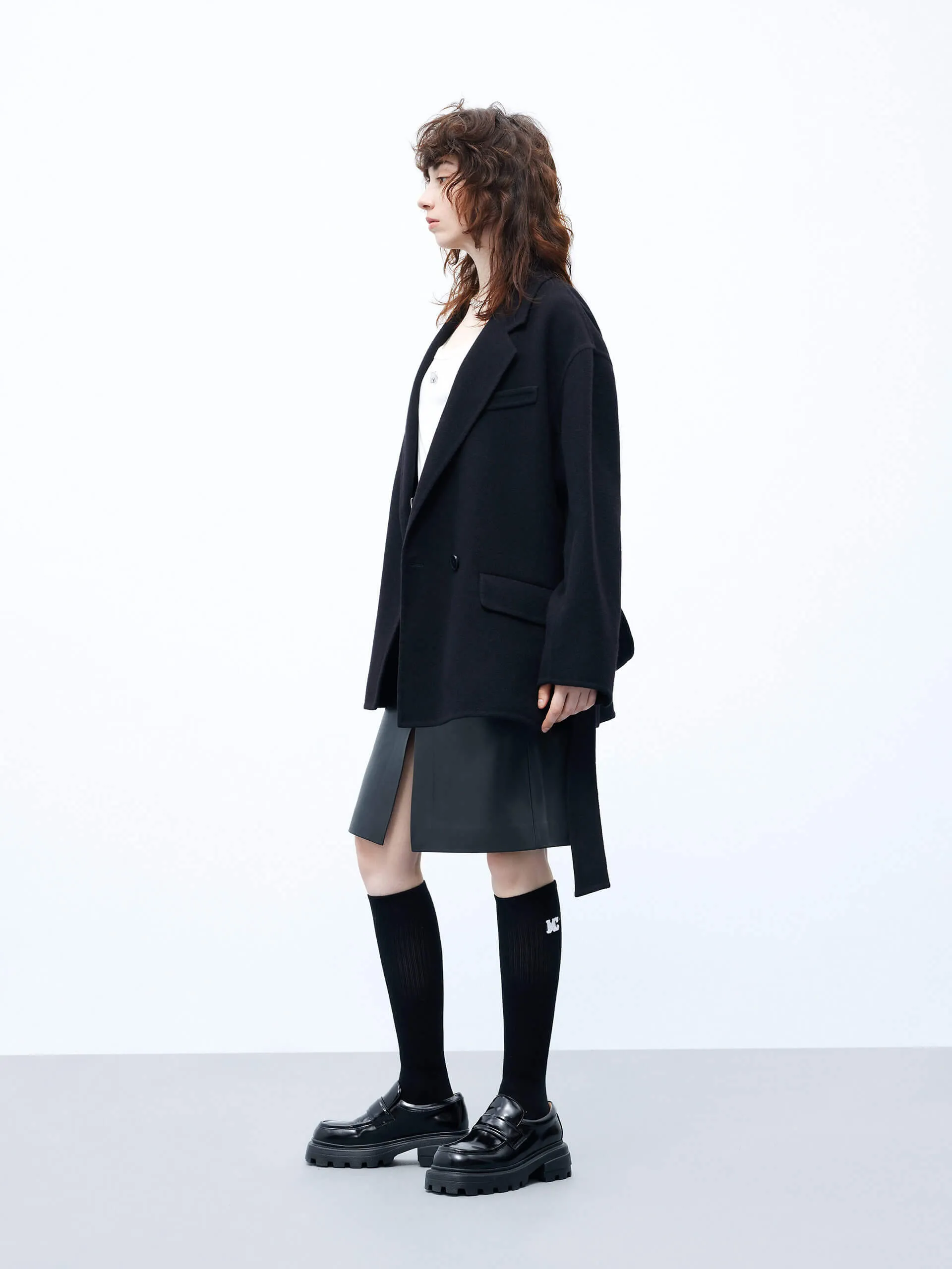 Wool Structured Blazer Coat