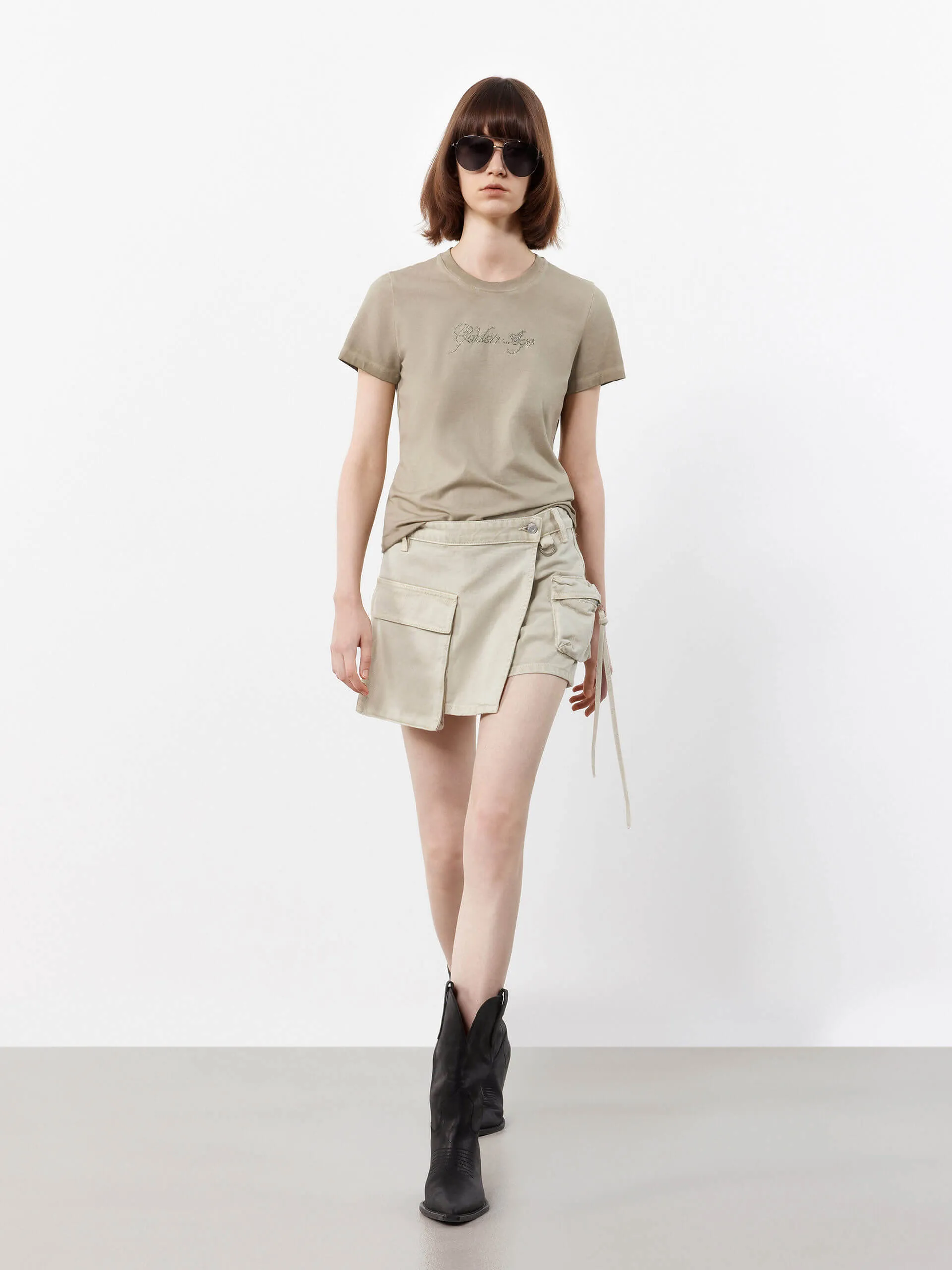 Wrap Detail Cargo Shorts