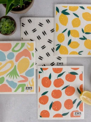 Zero Waste Sponge Cloth Set of 4